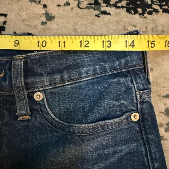 J Crew Jeans Womens 27 Petite Blue 96 Denim Trouser High Rise Wide Leg Y2K - Picture 11 of 11